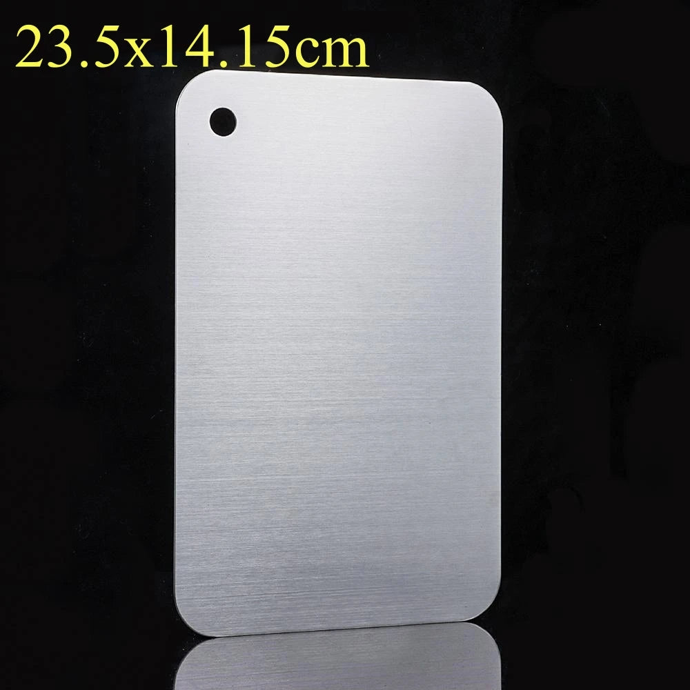 planche découper acier inoxydable antibactérienne moderne lisse poignée intégrée utilitaire cuisine 23cm 34cm