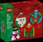 Ornements de Noël en Lego blanc pour enfant