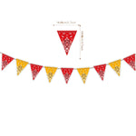 décoration fête anniversaire western assiettes papier boîtes pop corn banderoles cowboys motifs bandanas