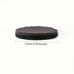 protecteurs meubles noirs adhésifs texturés anti dérapants pratique utilitaires 10 pièces 25mm