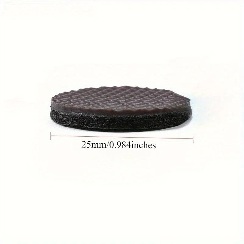 protecteurs meubles noirs adhésifs texturés anti dérapants pratique utilitaires 10 pièces 25mm