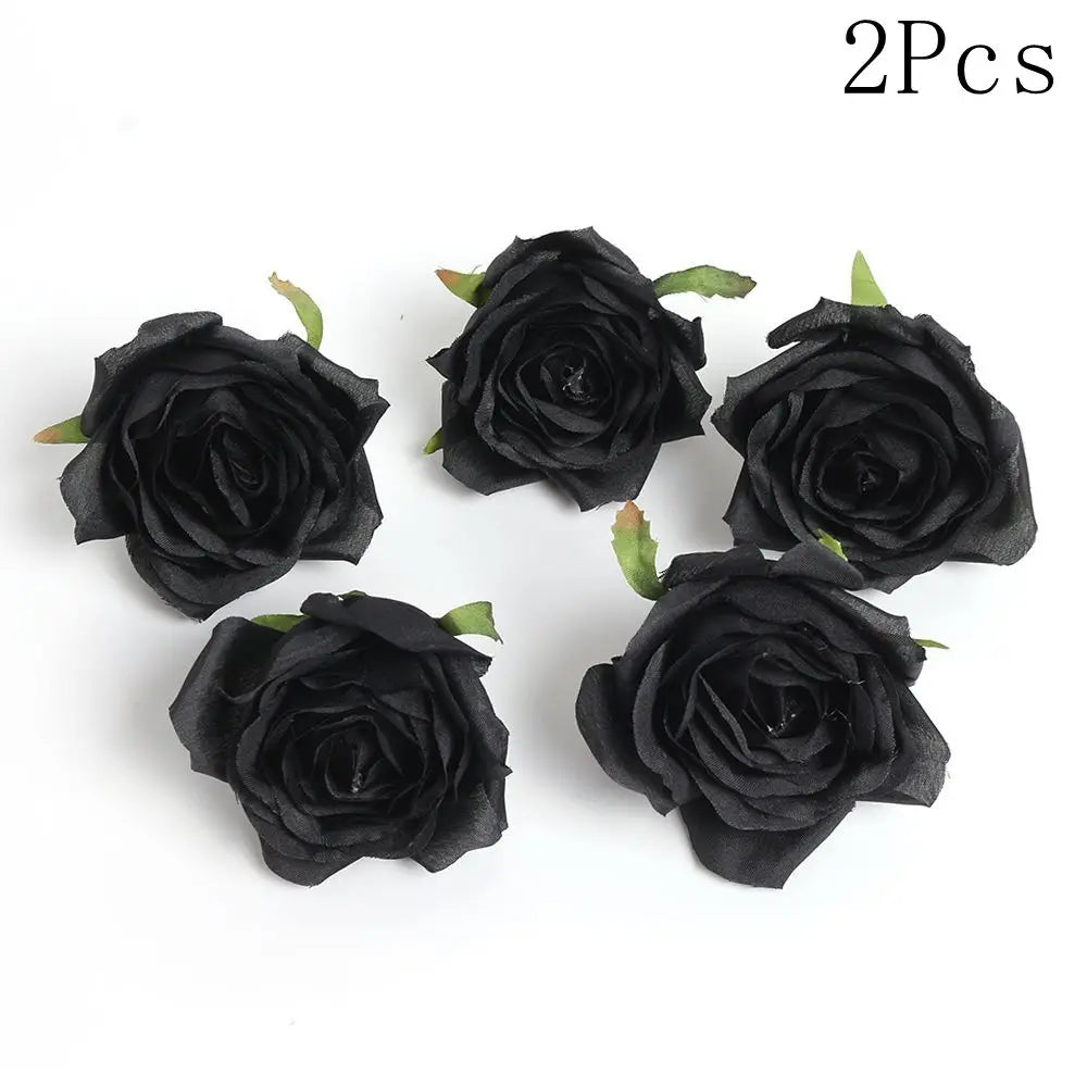 fleurs artificielles noires roses pivoines classiques intérieures décoration anniversaire baby shower événements