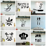 Sticker mural avion bleu ciel pour décoration de cuisine moderne