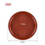assiettes rondes plastique blanc rougebrun modernes plateformes plante concentriques 120 140 160 180