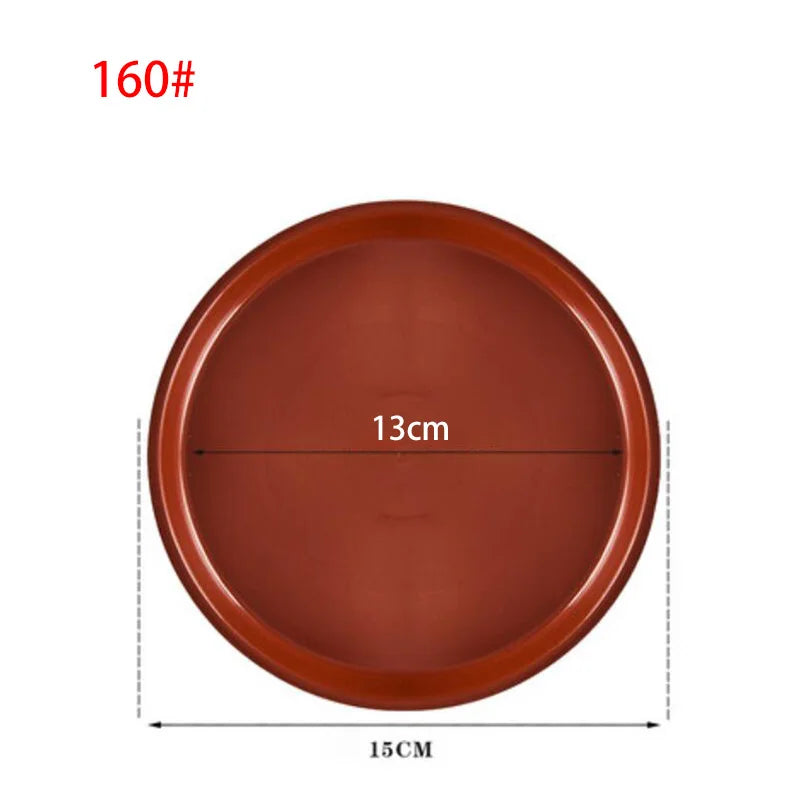 assiettes rondes plastique blanc rougebrun modernes plateformes plante concentriques 120 140 160 180