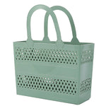 panier rangement vert jaune beige mailles losanges moderne utilitaire serviettes tulipes diffuseur arômes flacons