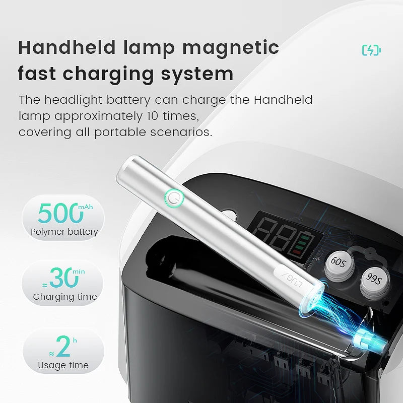 lampe ongles rechargeable séchage rapide uv led nail dryer portable moderne blanc