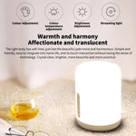 lampe chevet intelligente led blanc moderne minimaliste 400 lumens bluetooth wifi commandes tactiles