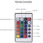 lampe led submersible transparente moderne 12 diodes rgb télécommande ip67 certifiée vde ul rohs