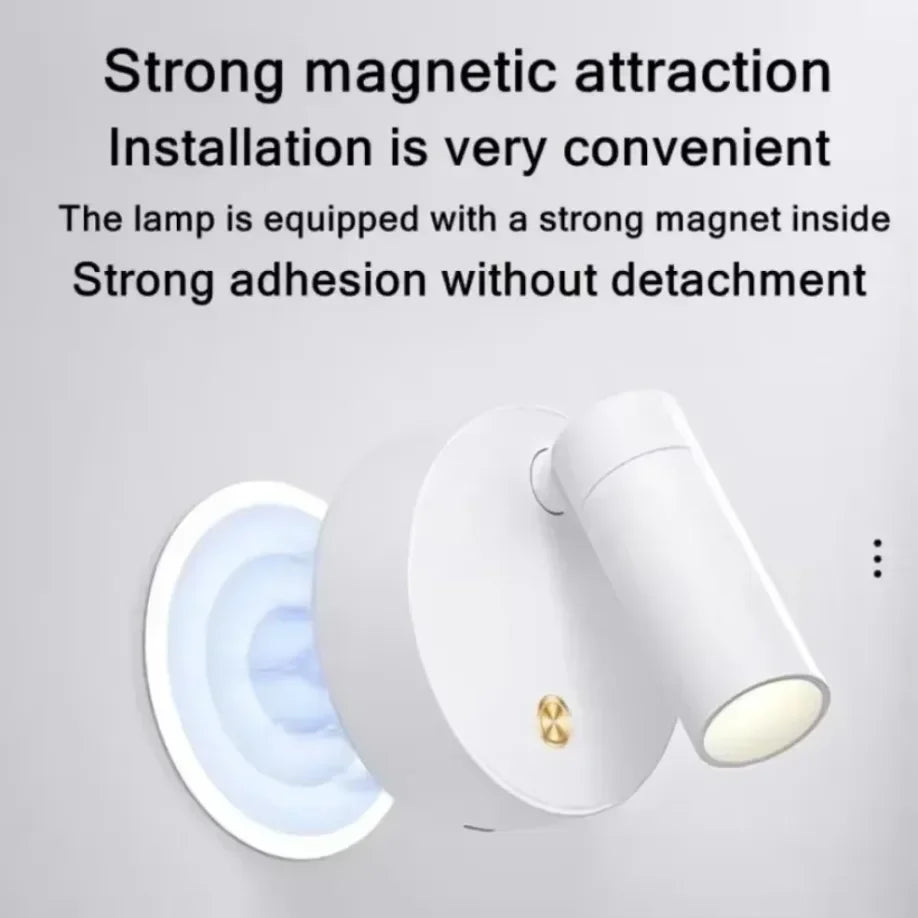 Lampes murales LED rechargeables USB adhésif magnétique moderne télécommande étude chambre entrée