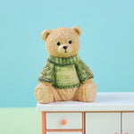 figurine résine ours peluche moderne détaillée couleur multiple décoration jardin anniversaire accessoire diy