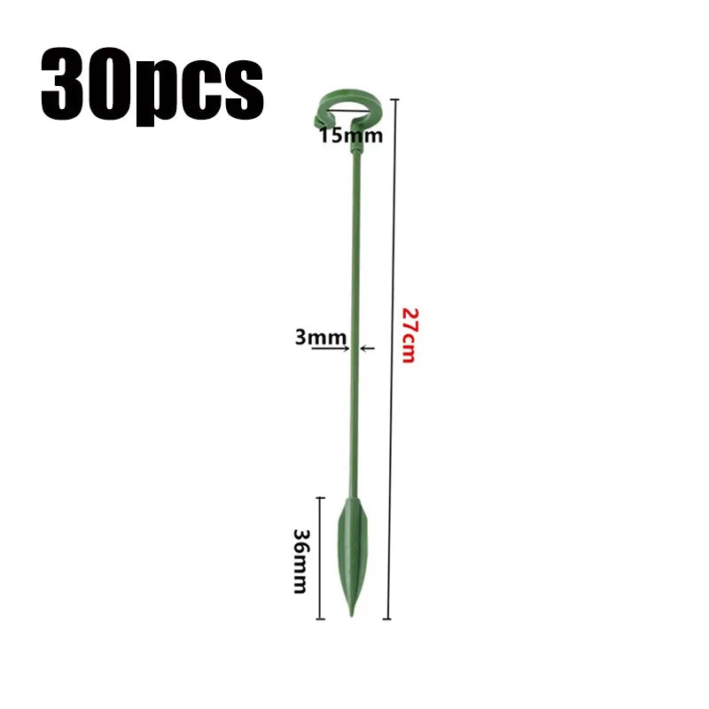 supports plantes tige vert robuste 37cm 27cm 17cm anneau jardinage fleur grimpantes moderne