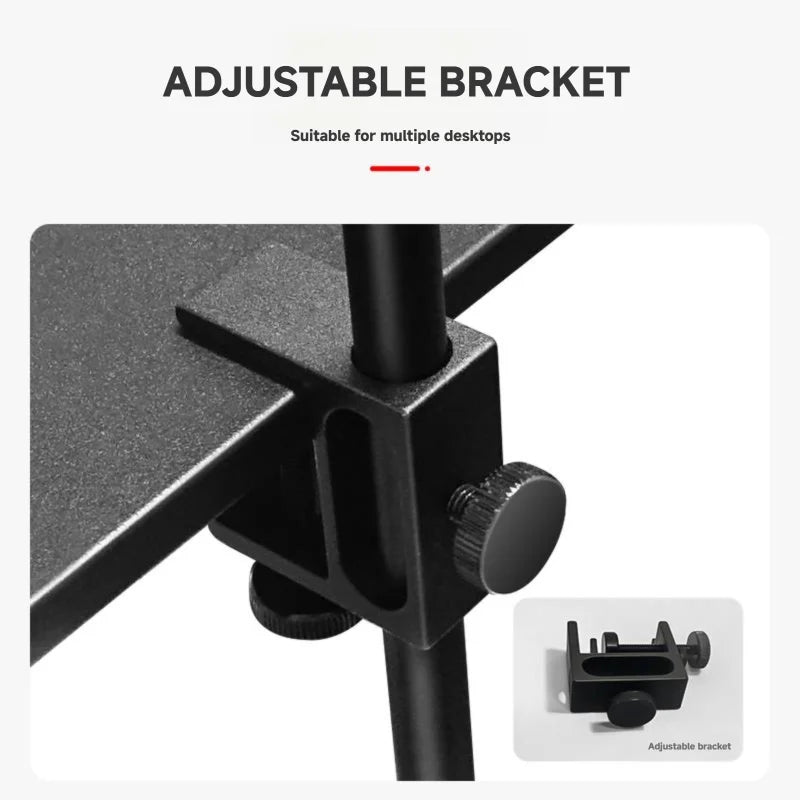 support lampe camping aluminium noir clips portable réglableextérieur moderne camping pique nique