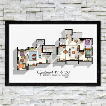 Affiche toile moderne jaune pour chambre d'amis - Décoration murale artistique
