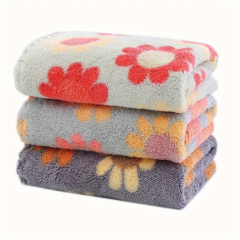 serviettes bohèmes fleuries gris rouge orange jaune ultra absorbantes séchage rapide douces moderne salon