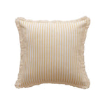 housse coussin rayures coton chanvre rustique beige rouge decoratif maison canape lit salon voiture