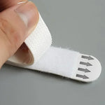 rubans adhésifs blancs rayures noires surface rugueuse moderne utilisation multiple 12 paires auto collantes