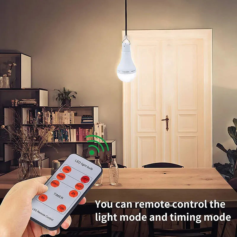 ampoule led solaire rechargeable ip65 moderne blanc auto campingurgence télécommande