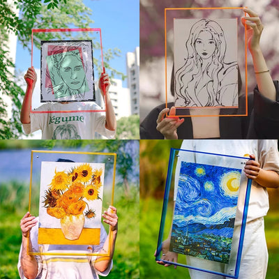 Cadre photo acrylique moderne blanc pour décoration murale de salon