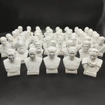 bustes sculptés résine blanc classiques 10 15 25 cm occasions fêtes anniversaires