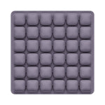 coussin siège gonflable mousse pu noir contemporain valve intégrée massage rond boudins opacité chambre