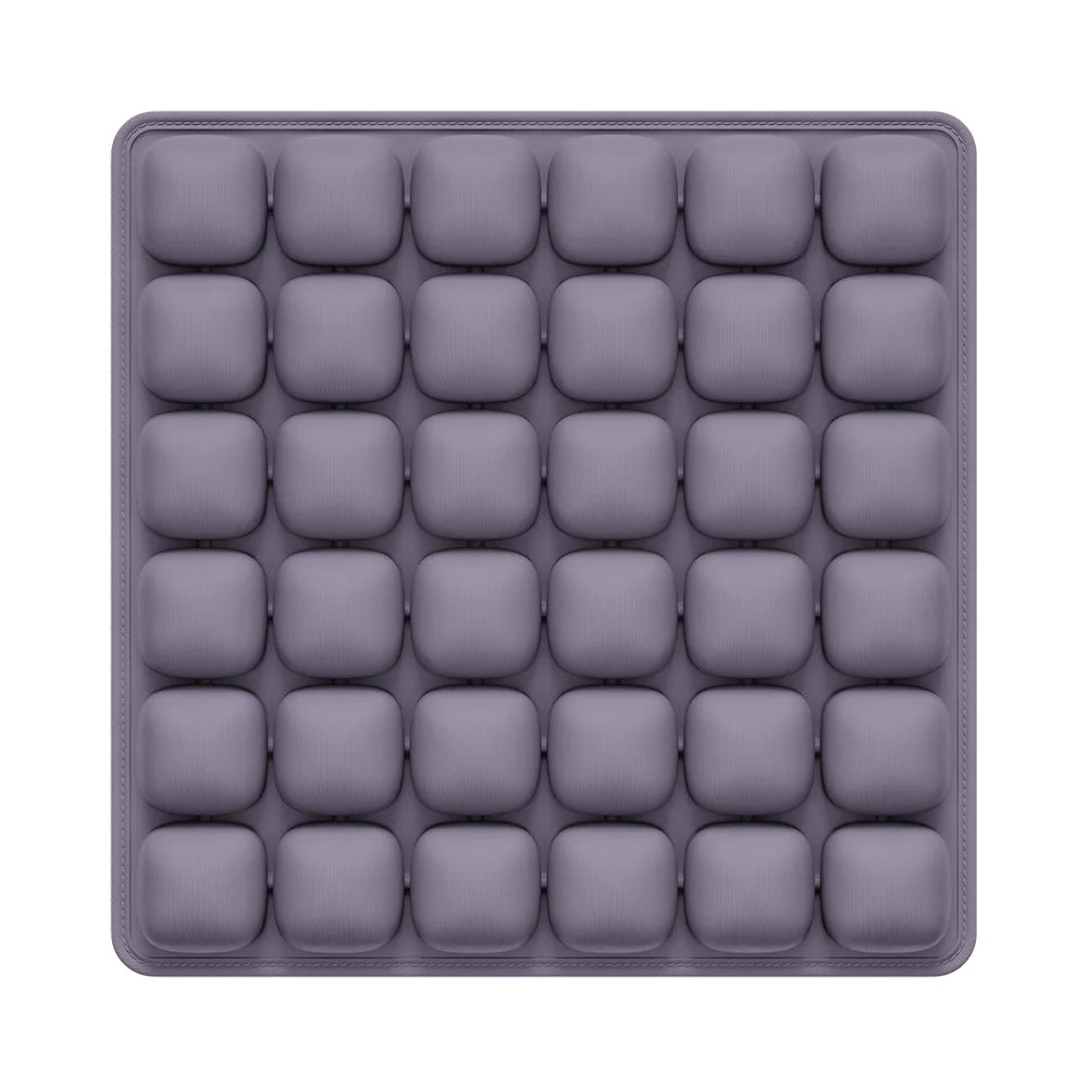 coussin siège gonflable mousse pu noir contemporain valve intégrée massage rond boudins opacité chambre