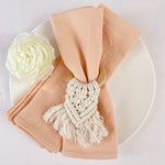 lot 50 serviettes cuisine coton bleu clair clips dorés table