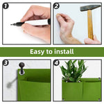 sacs culture plantes mur vert moderne 50x100cm 49 poches