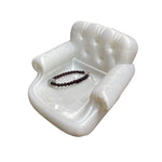 plateau bijoux forme fauteuil blanc bleu rose ornements vintage opaques créatif baroque
