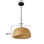 lampe suspendue tissage rotin naturel moderne rustique pince lampe câble électrique opacité led chinois