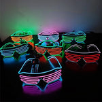 lunettes lumineuses led bleu rose lignes horizontales modernes élastiques événements halloween noël anniversaire