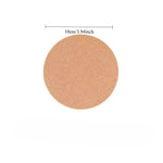 tapis table bois liège durable antidérapant silencieux protection surface ronde minimaliste naturelle rustique