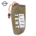 sac rangement tente pliante vert olive LIFE TENT impression blanc cordon serrage camping utilitaire