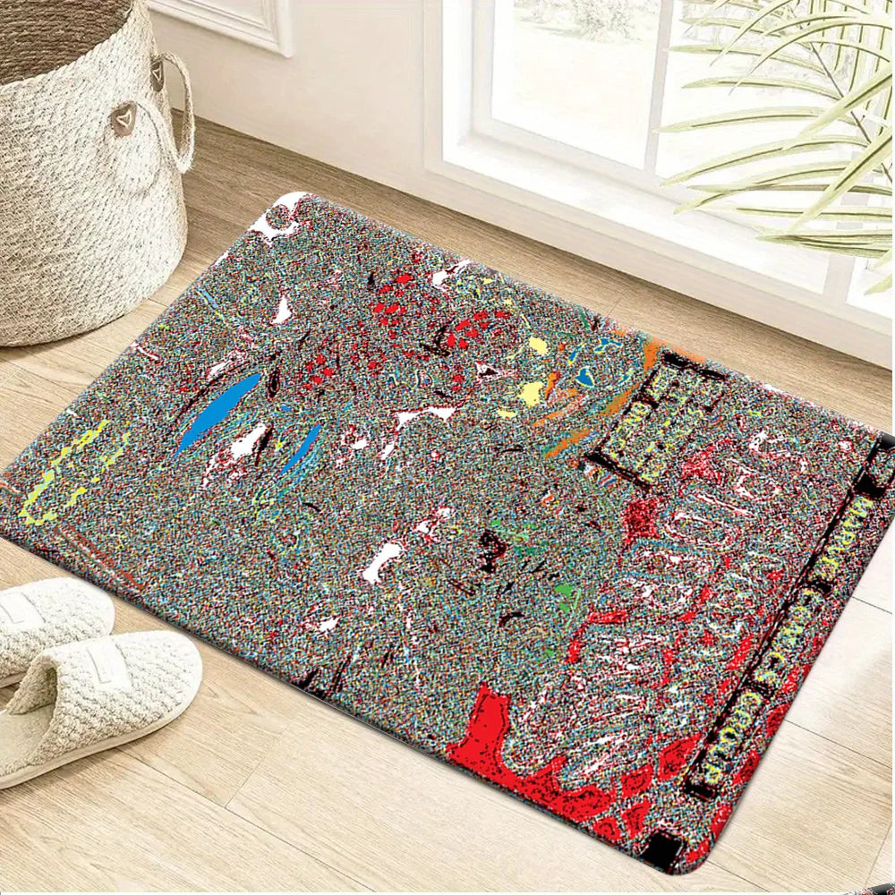 tapis gris personnalisé yoda véhicule antidérapant moderne entrée maison salon