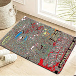 tapis gris personnalisé yoda véhicule antidérapant moderne entrée maison salon