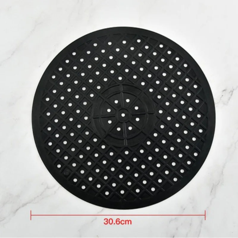 tapis cuisine moderne noir blanc perforé respectueux environnement caoutchouc simple pure couleur