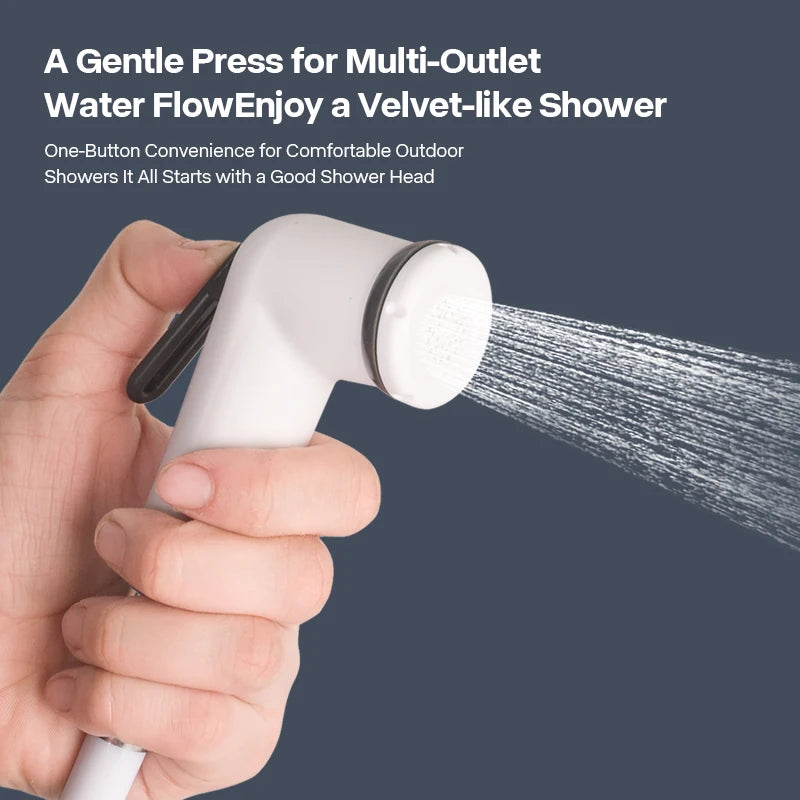 tête douche extérieure manuelle blanc anti dérapante moderne boîte rangement cache pluie
