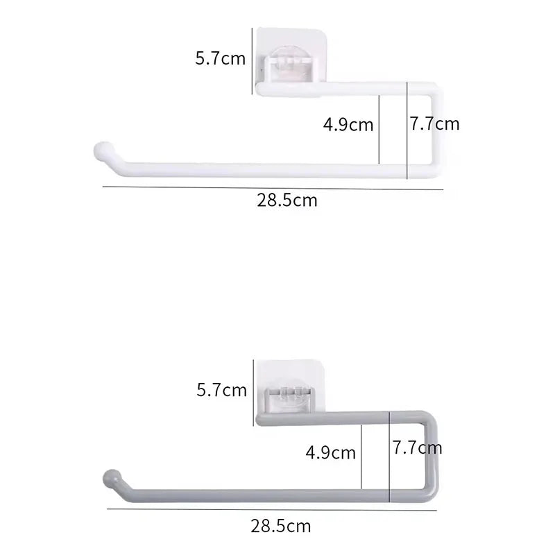 porte serviettes blanc adhésif moderne acier inoxydable fixe mural salle bain 65g