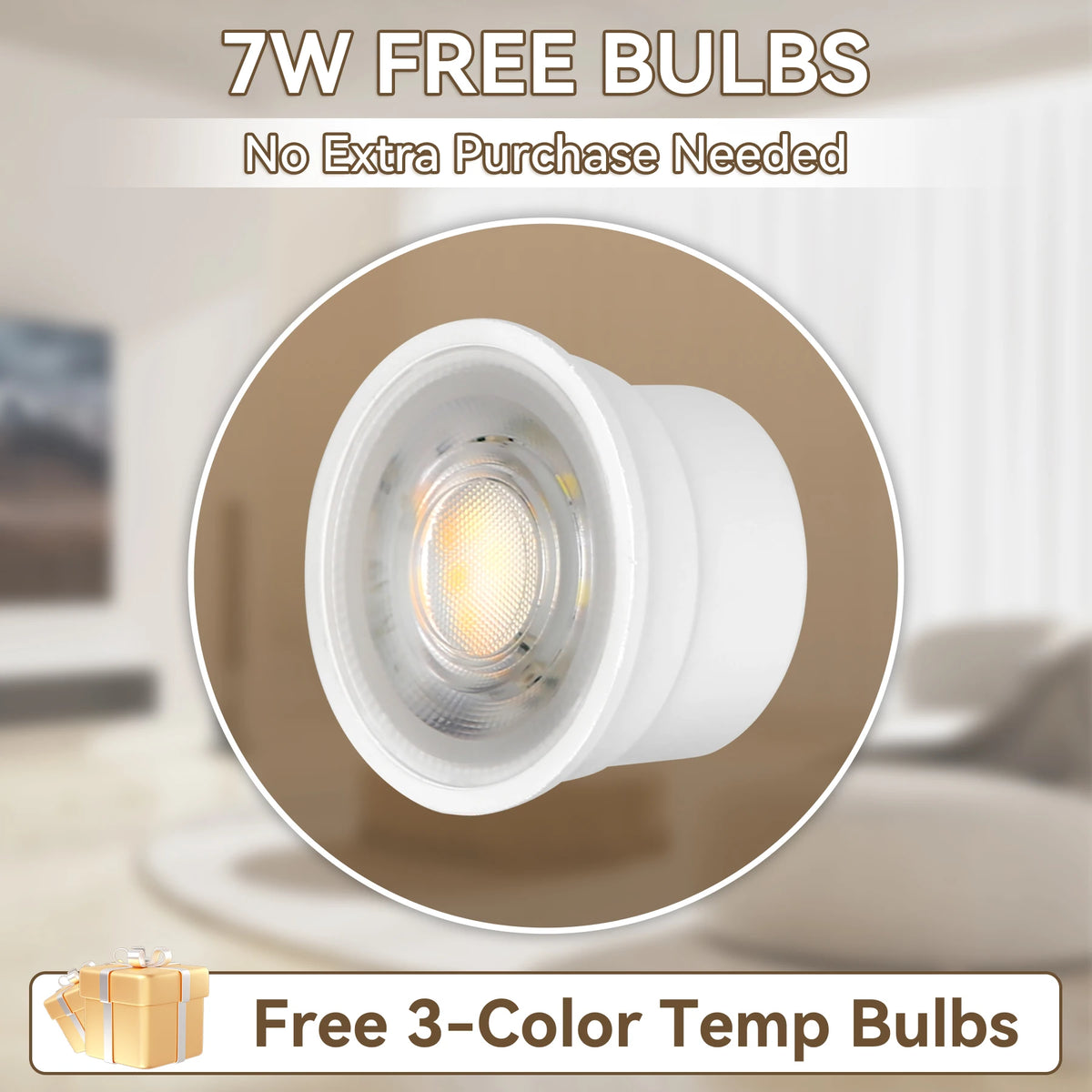 spot lumineux led 7w blanc noir moderne couleurs changeables 80x50mm