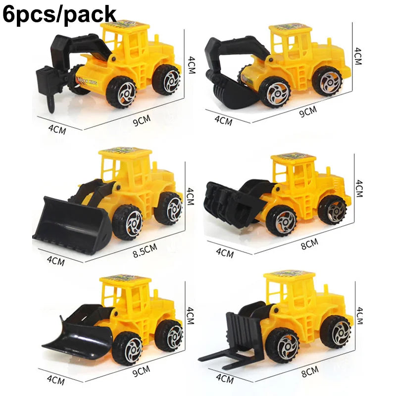 accessoires decoration gateau construction camions grue pelle carton multicolore anniversaire enfants toppers cupcakes
