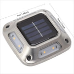 lampe solaire argentée moderne led ip65 protection extérieure tringles facile