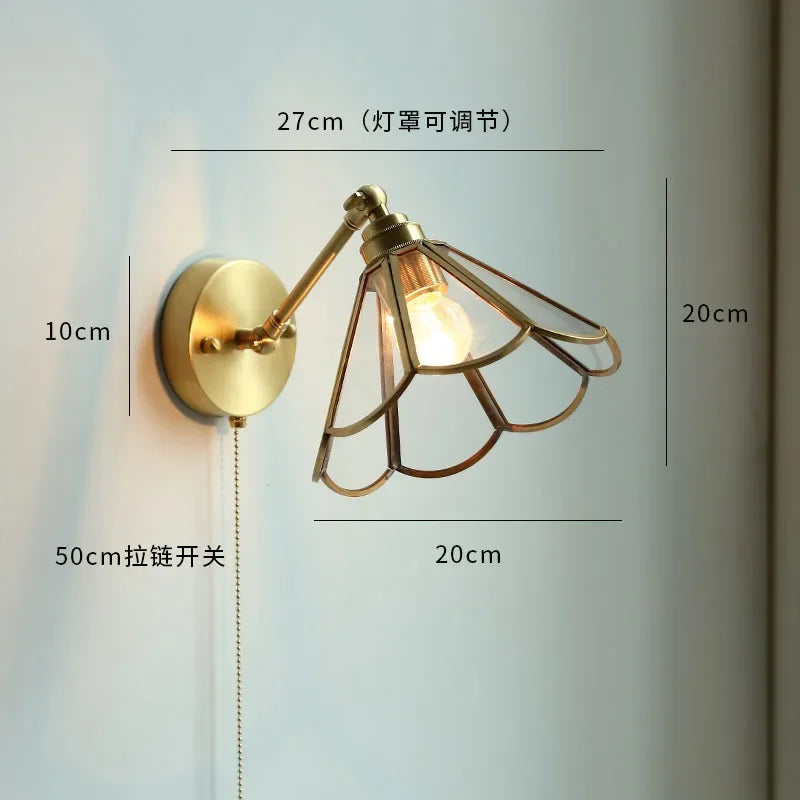 lampe murale moderne or blanc rayures verticales ampoules led cordon doré fixations vis 220v