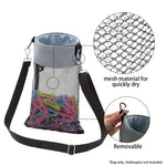 sac rangement épingles linge oxford polyester réutilisable moderne pratique vert violet gris