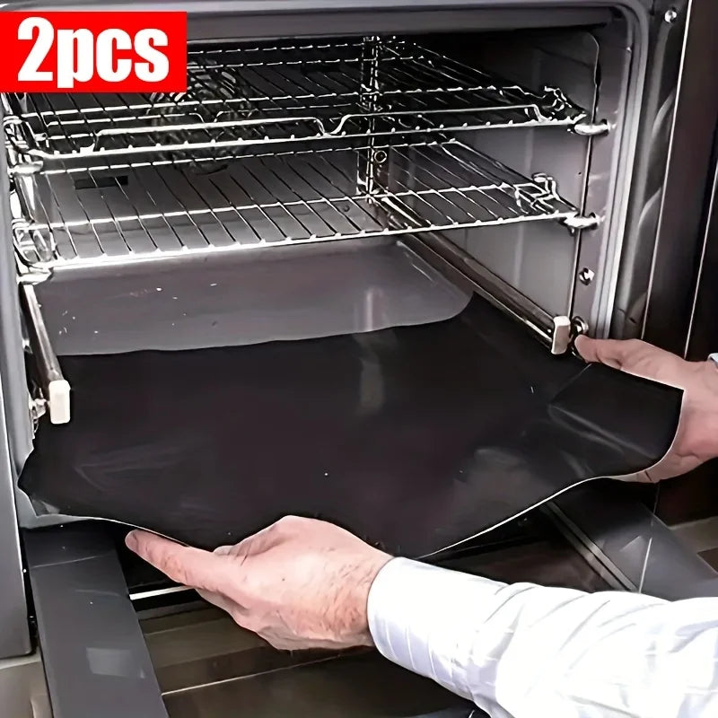 tapis cuisson noir texturé adhésif moderne résistant haute température facilite cuisson nettoyage rectangle