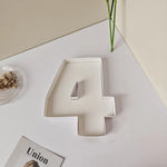 numéros carton blanc moderne anniversaire fête révélation sexe baptême minimaliste remplissables occassionnels évènements