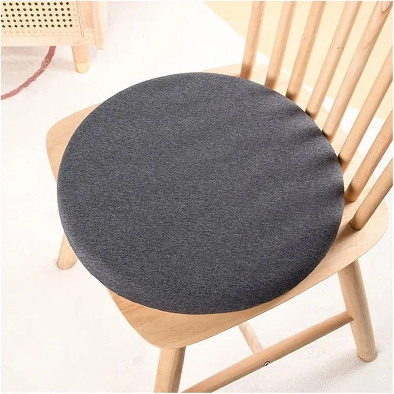 coussin siège mousse mémoire forme polyester amovible lavable moderne gris doux fixations