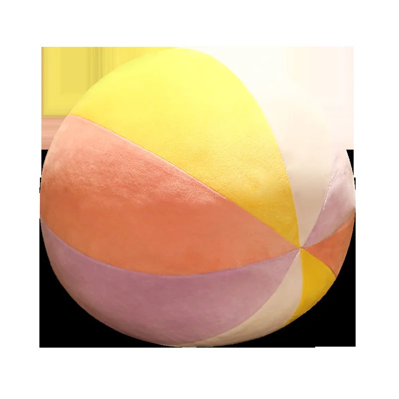 coussin rond velours rayures colorées moderne doux mousse pe amovible lavable adultes chambre lit