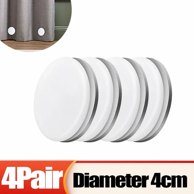 poids rideau magnétique blanc noir adhésif moderne 25cm 4cm 10 paires paire
