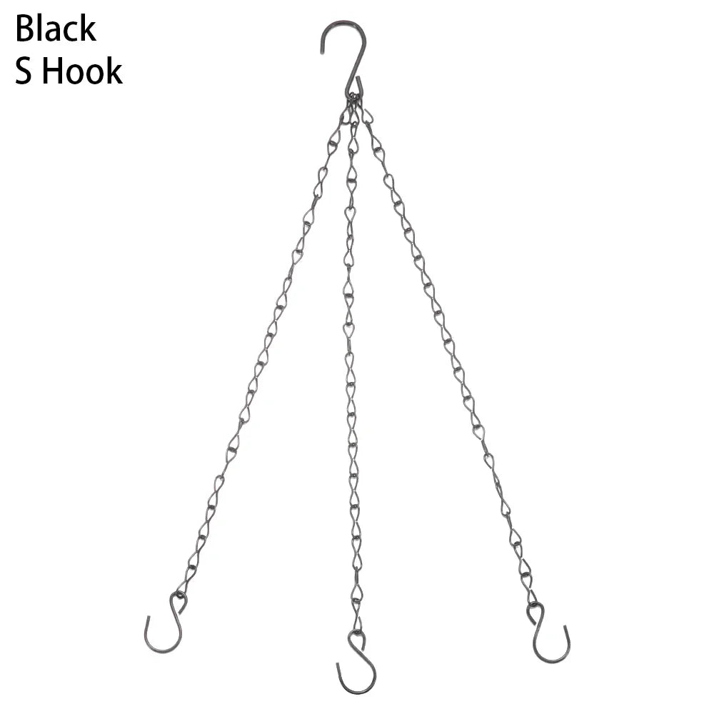 chaînes suspendues métal noir argenté simple maillons minimaliste crochets fournis