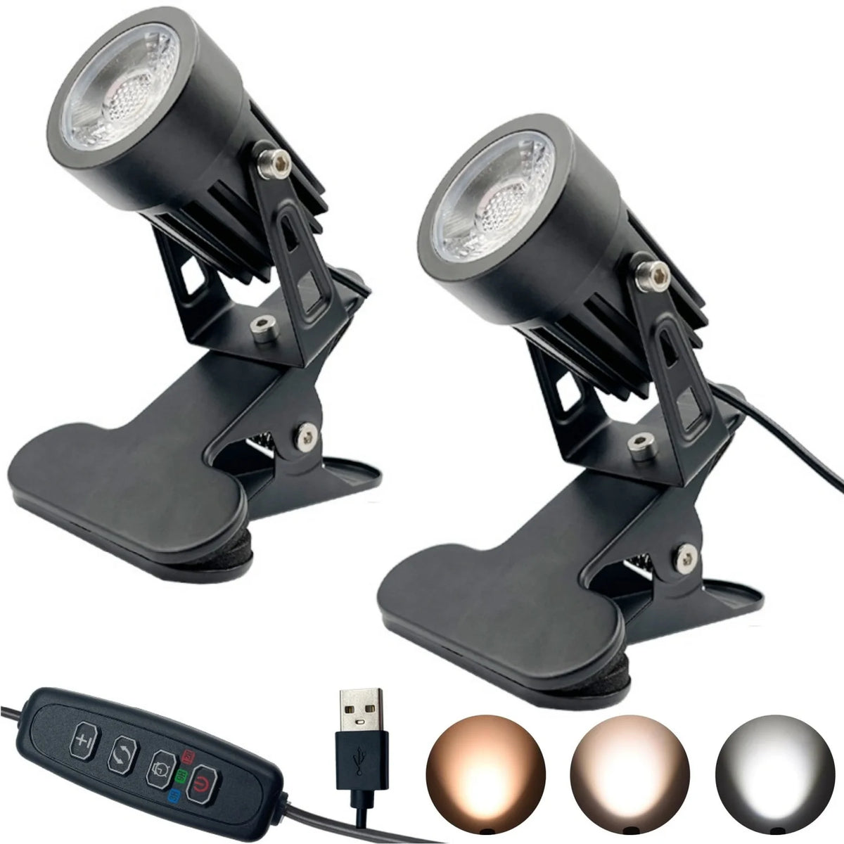 lampe sol led pinces réglable moderne noir clip intégré lumière table chambre atelier